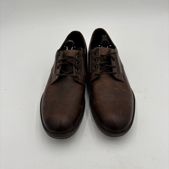 Clarks Men’s 12 Brown Leather Lace Up Casual Plain Hinman Comfort Shoes main image 5